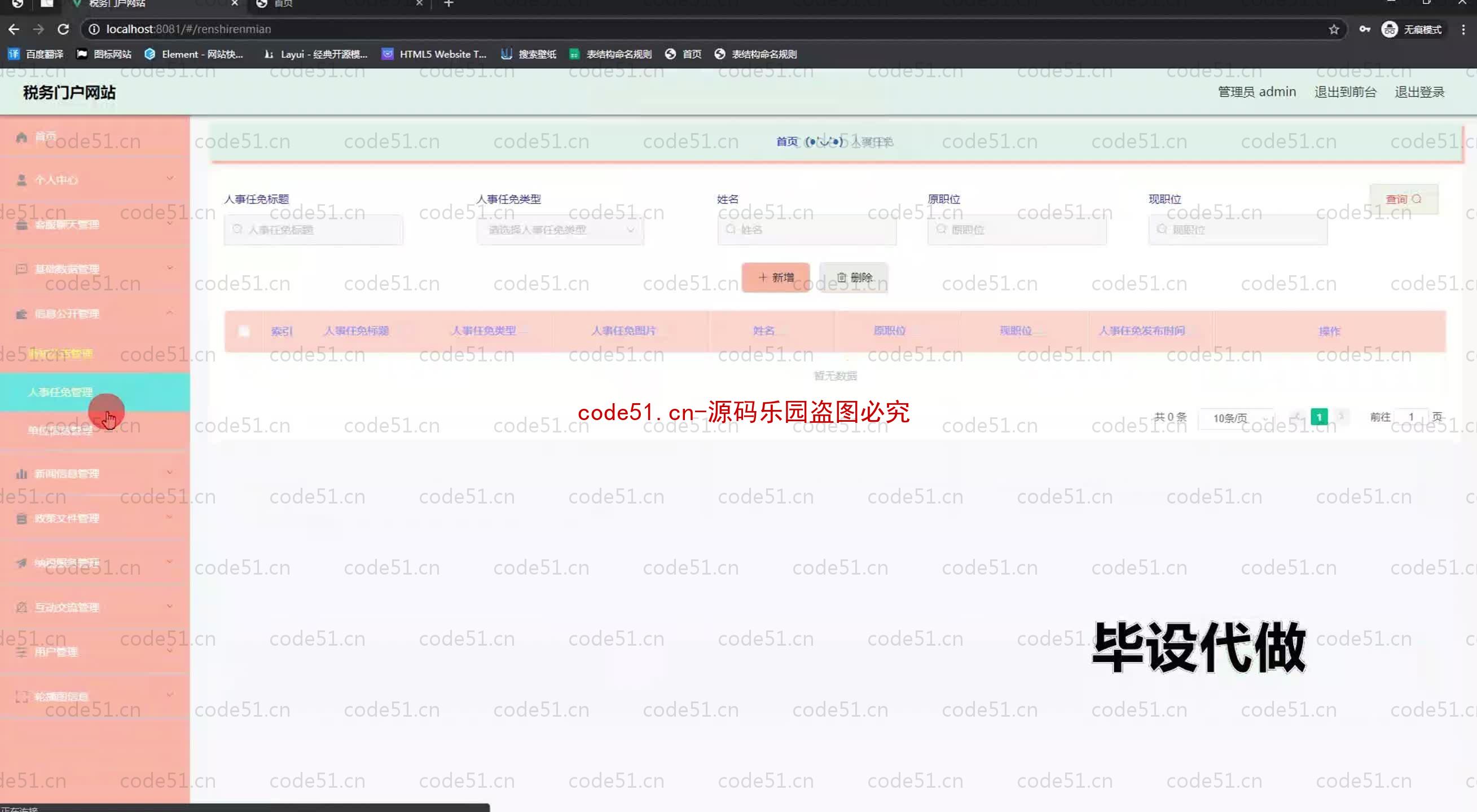 基于SpringBoot+MySQL+SSM+Vue.js的税务门户系统(附论文)