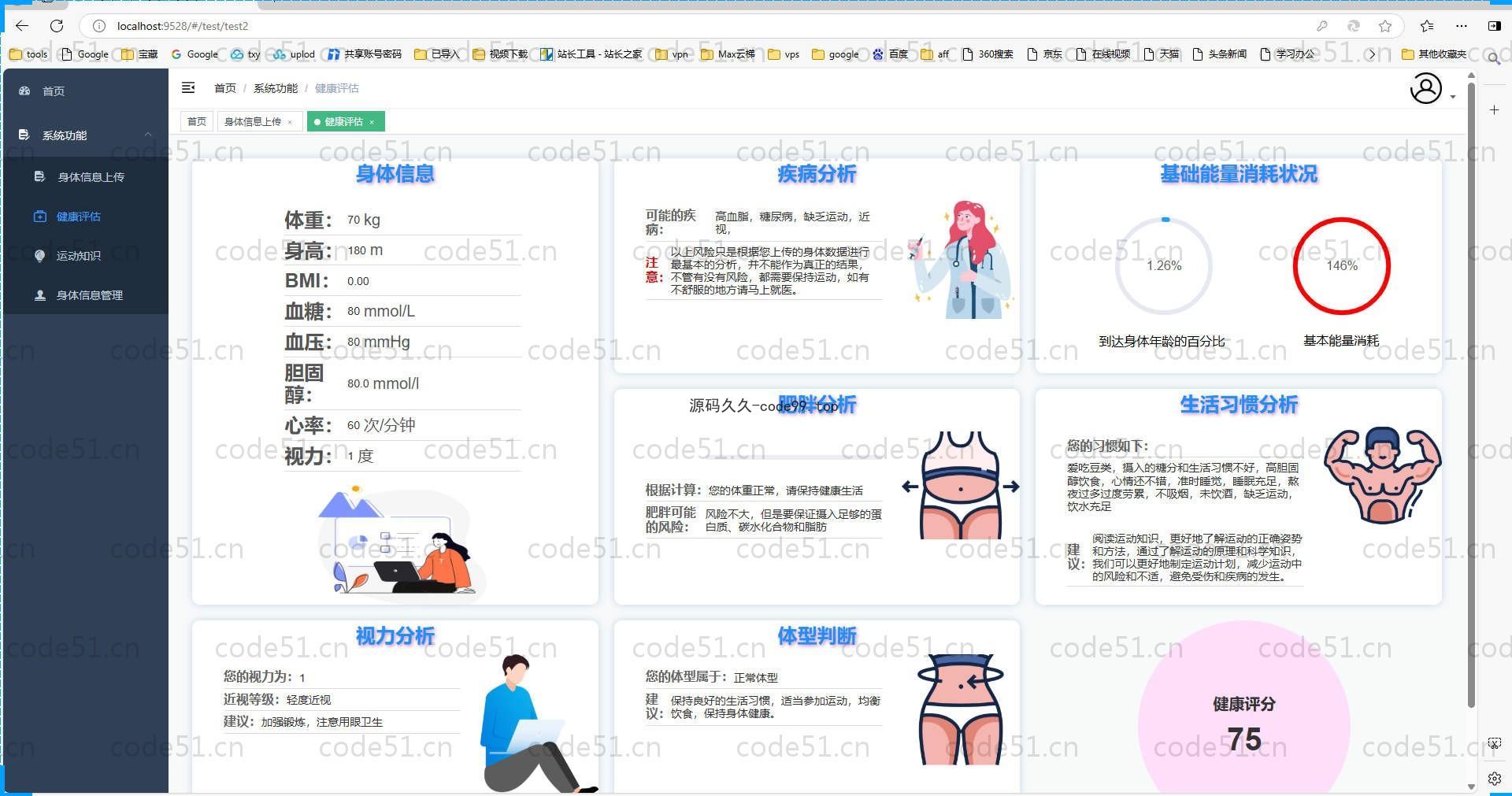 基于SpringBoot+MySQL+Vue.js的健康管理系统(附论文)