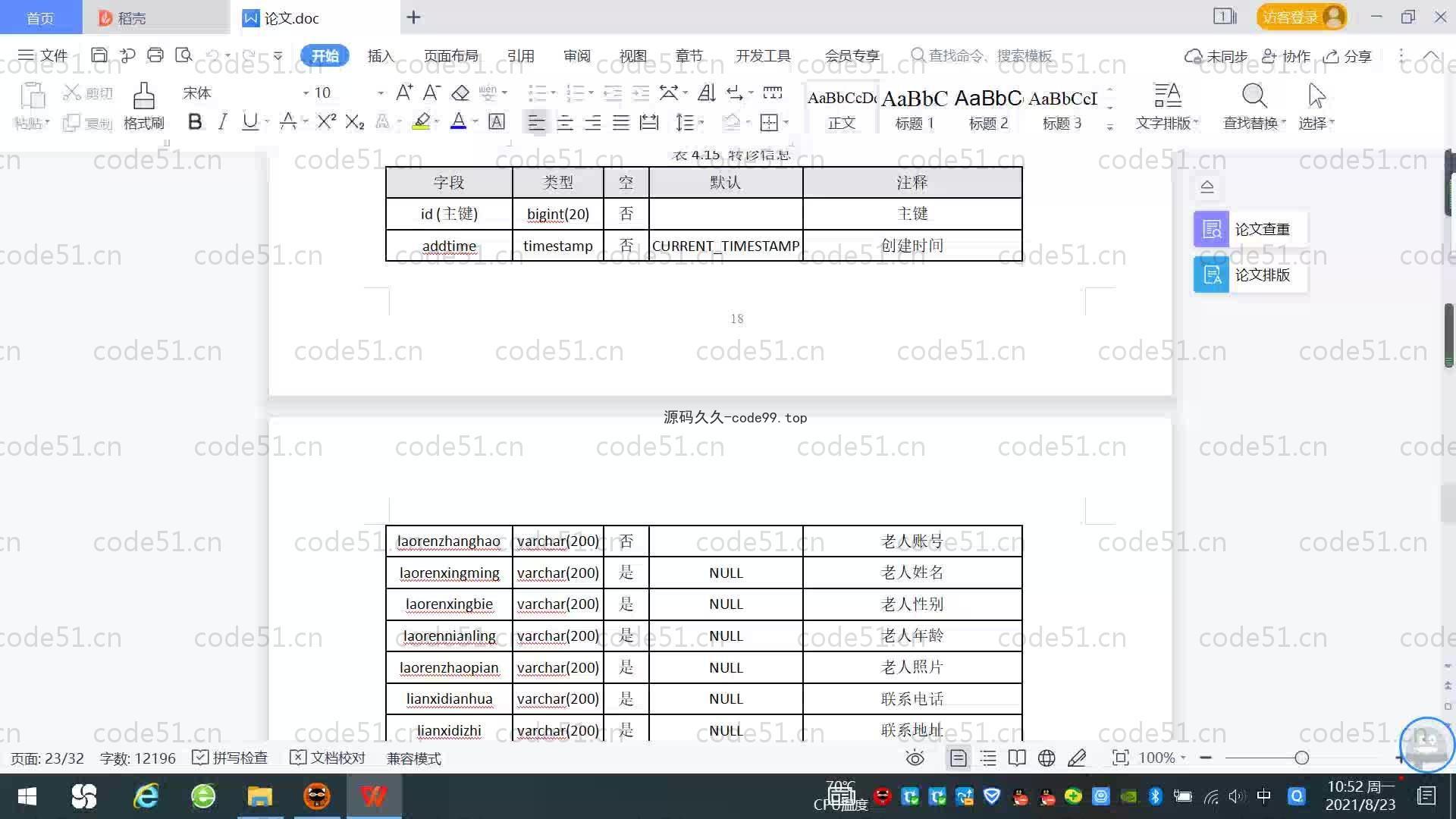 基于SpringBoot+MySQL+Vue.js的居家养老系统(附论文)