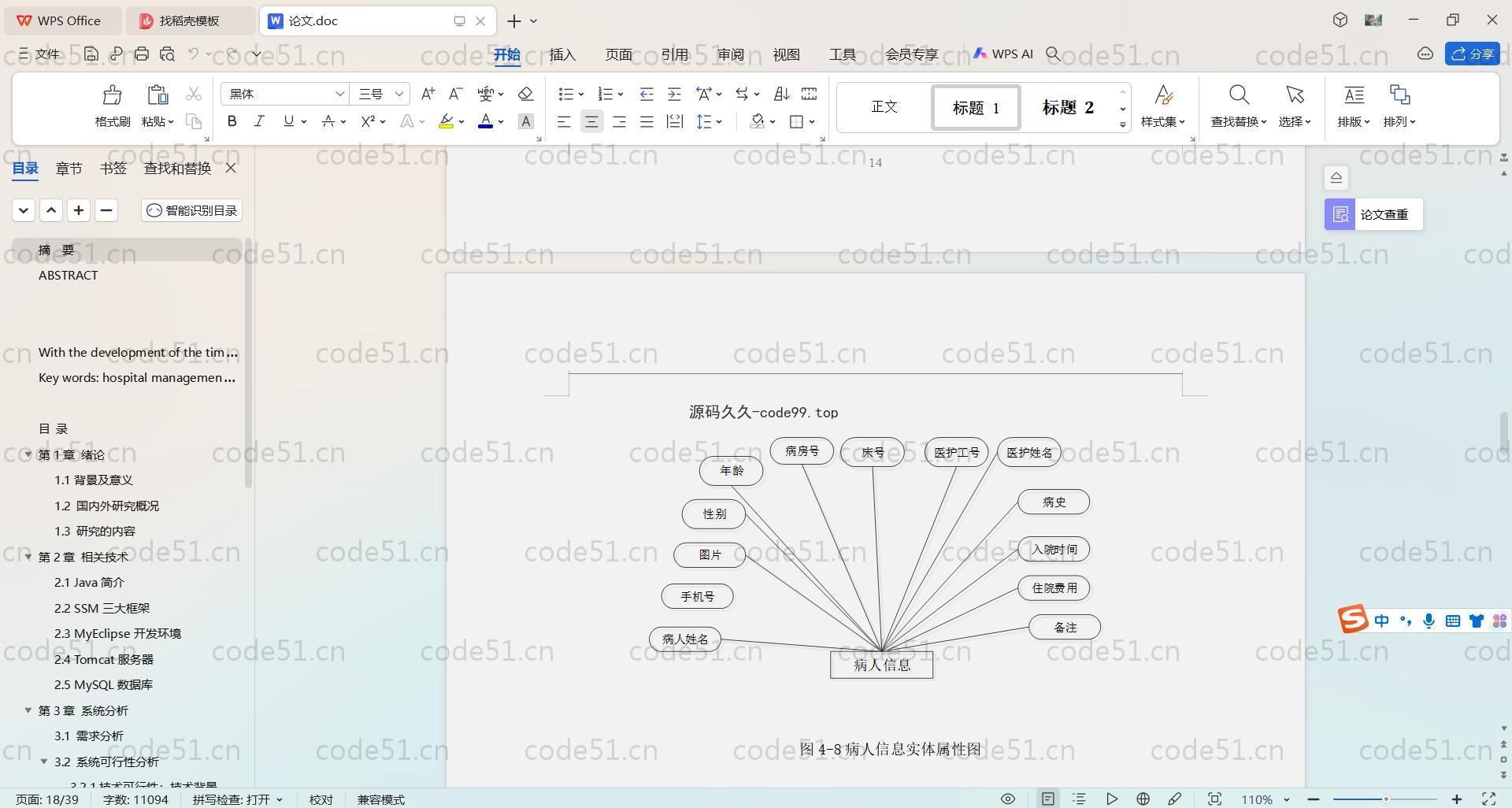 基于SpringBoot+MySQL+Vue.js的医院住院管理系统(附论文)