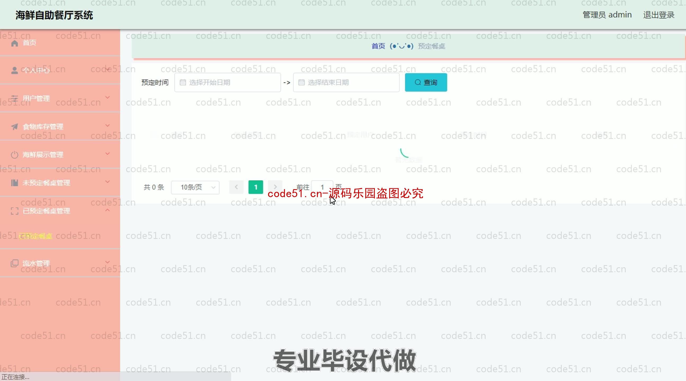 基于SpringBoot+MySQL+SSM+Vue.js的海鲜自助餐厅管理系统(附论文)