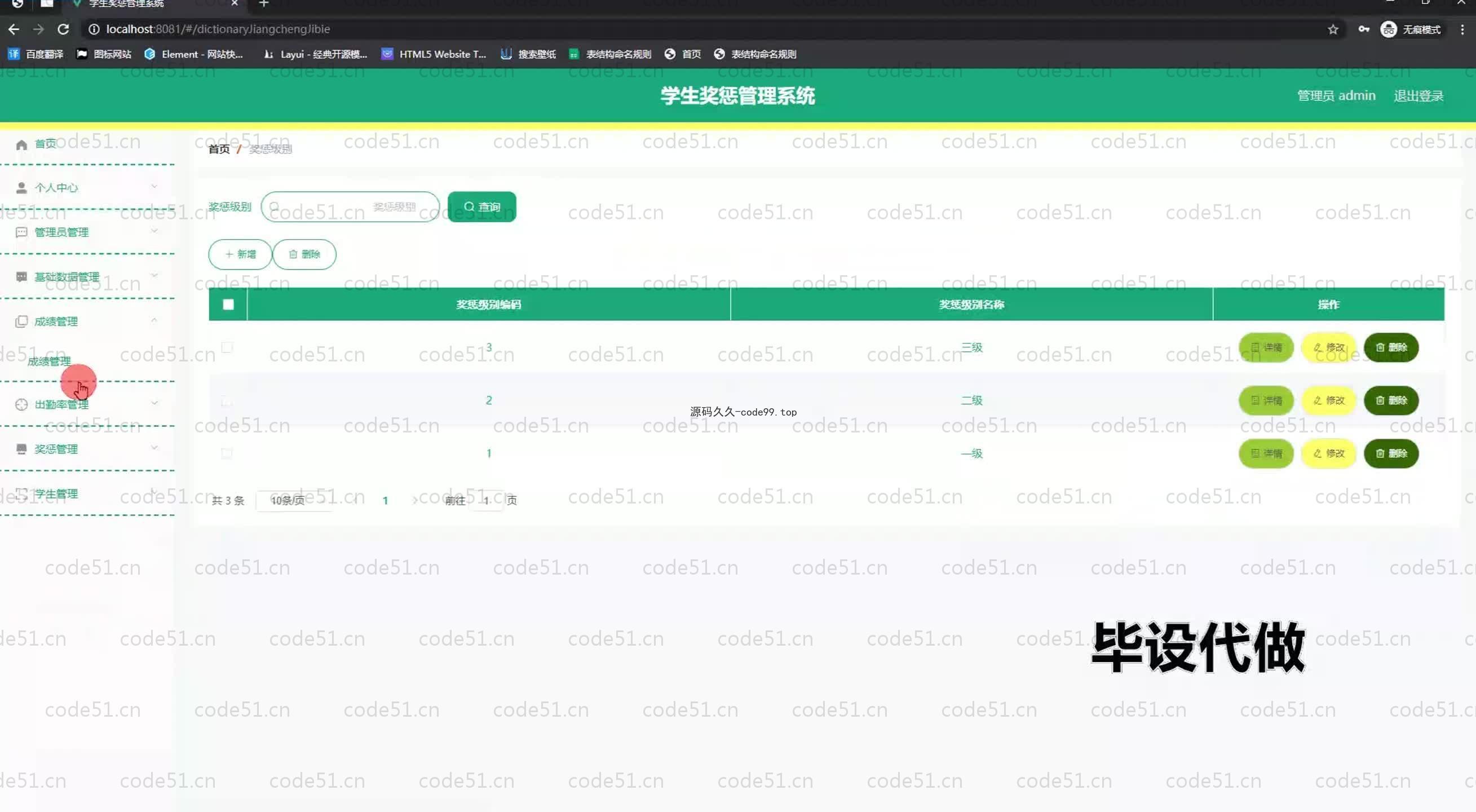 基于SpringBoot+MySQL+Vue.js的学生奖惩系统(附论文)