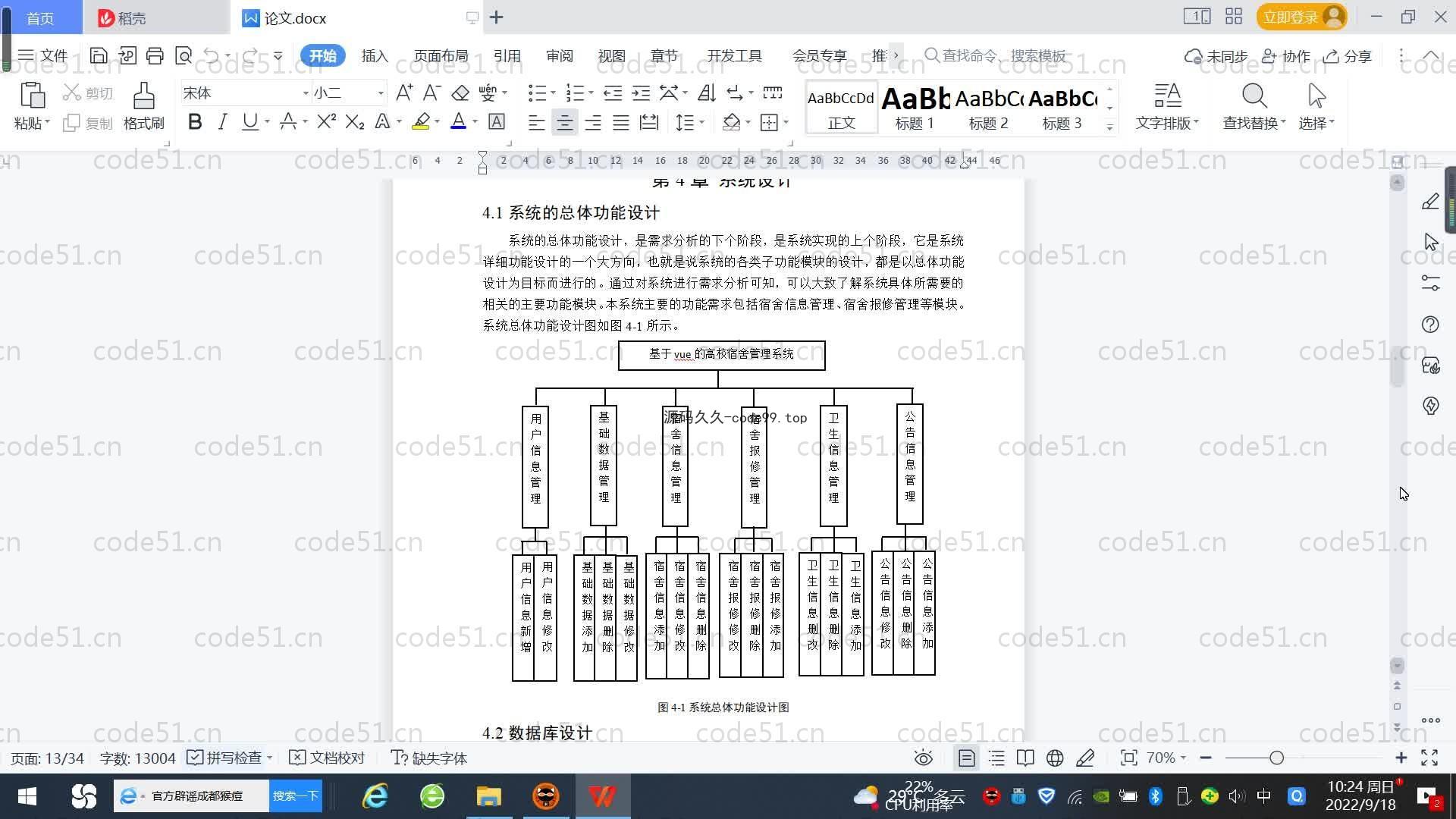 基于SpringBoot+MySQL+Vue.js的宿舍管理系统(附论文)
