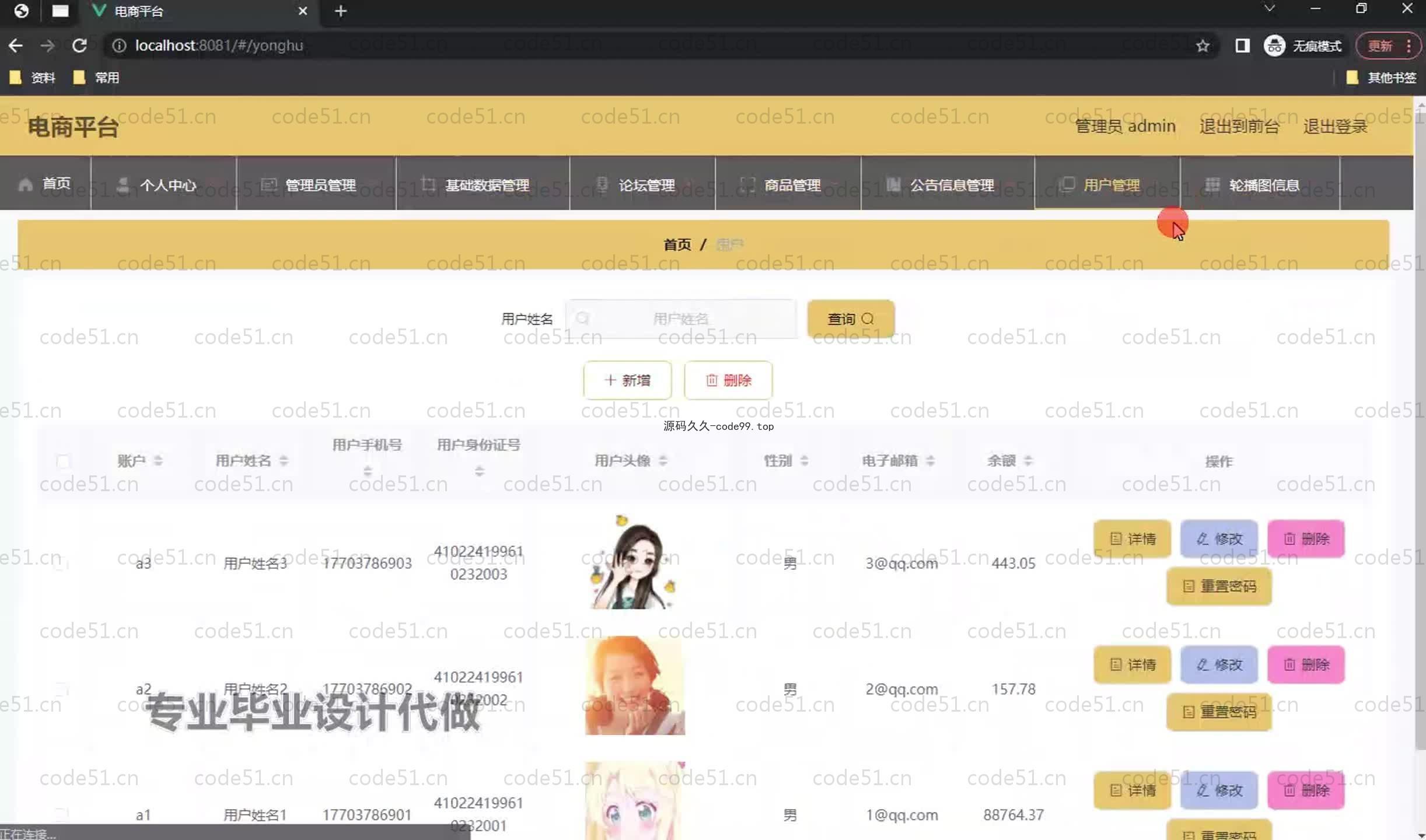 基于SpringBoot+MySQL+Vue.js的电商用户画像系统(附论文)