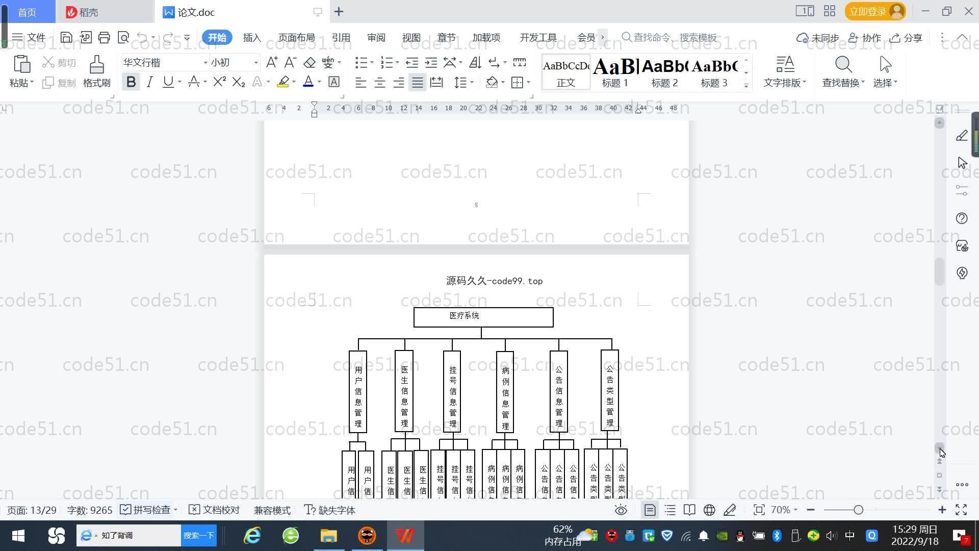 基于SpringBoot+MySQL+Vue.js的医疗系统(附论文)