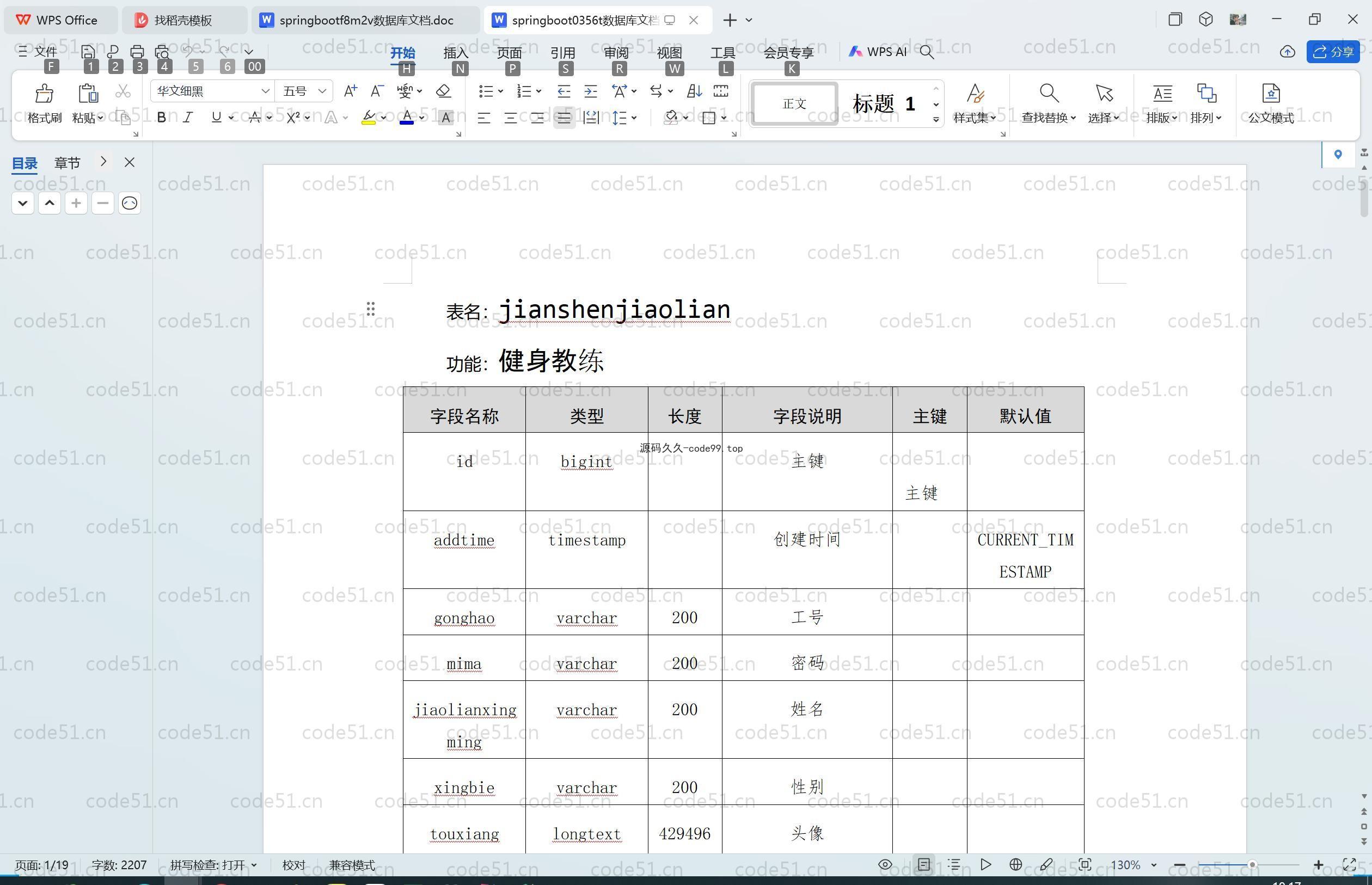 基于SpringBoot+MySQL+Vue.js的健身馆管理系统附论文)