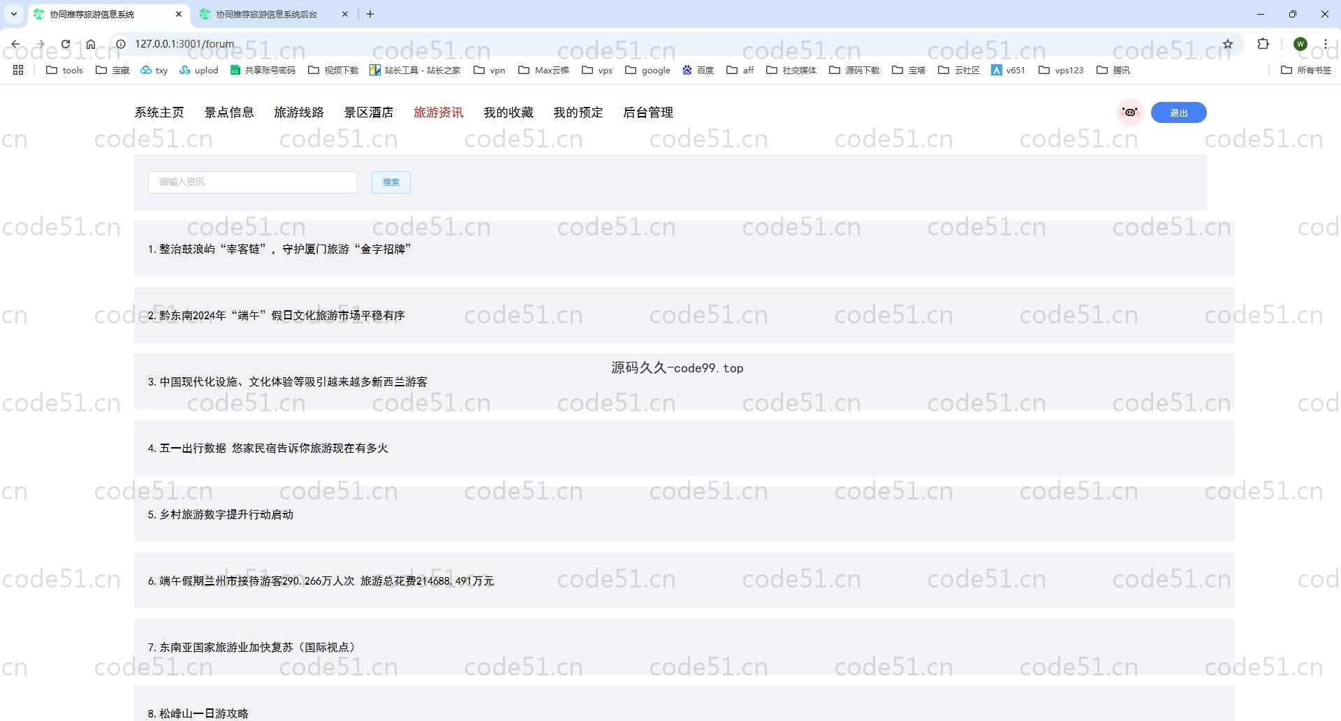 基于SpringBoot+MySQL+Vue.js的协同旅游推荐系统(附论文)