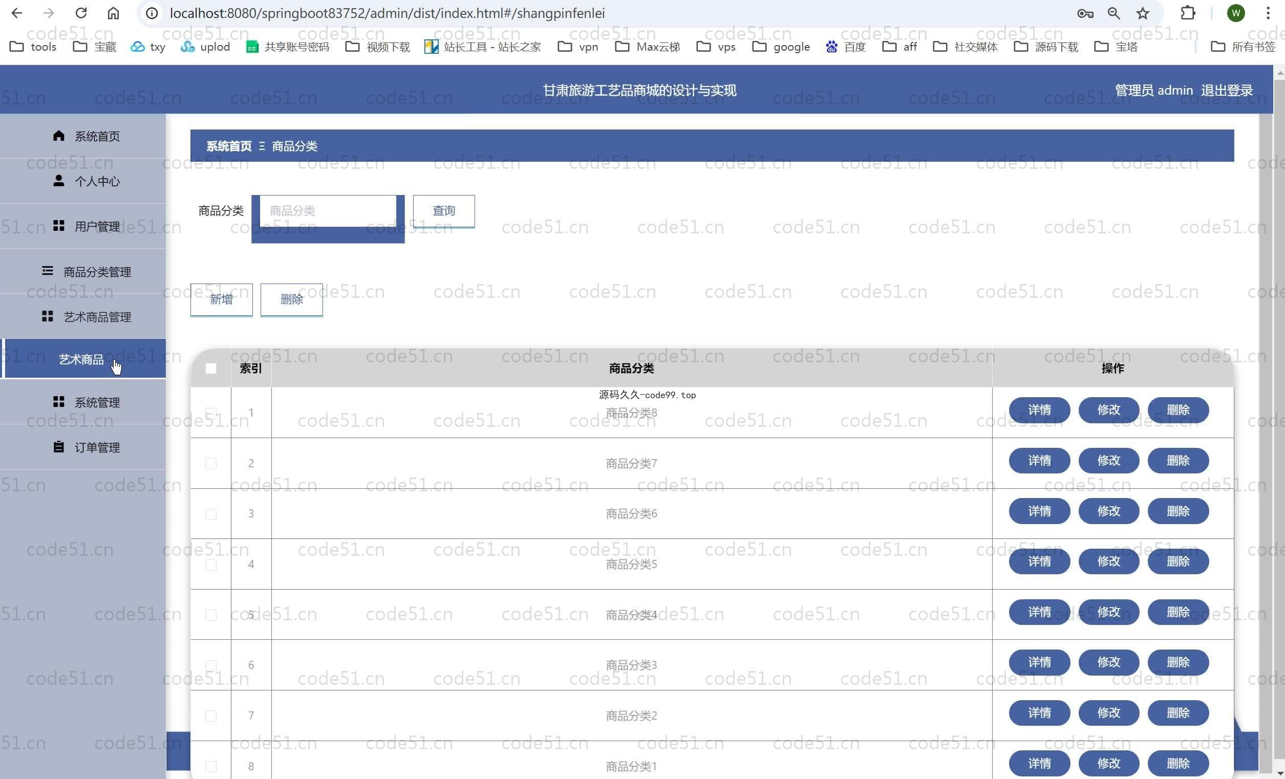 基于SpringBoot+MySQL+Vue.js的甘肃旅游工艺品商城(附论文)