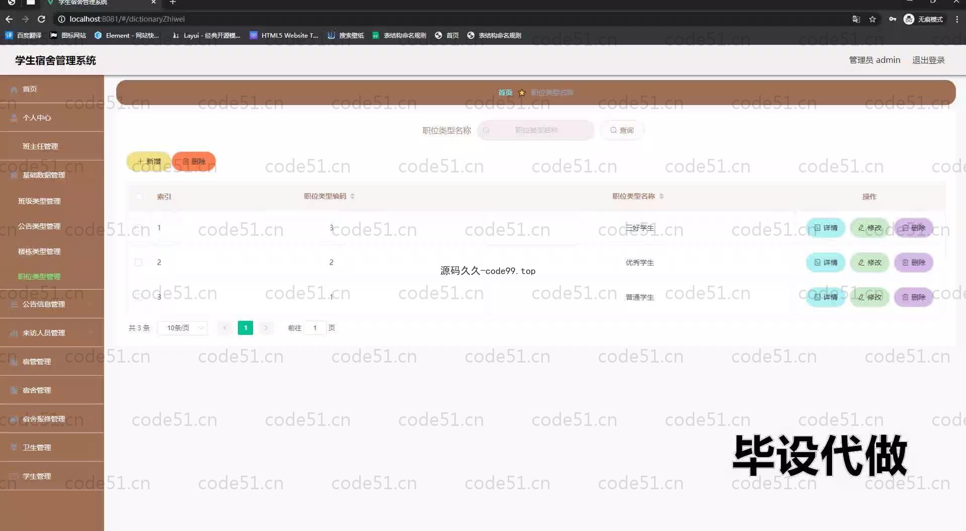 基于SpringBoot+MySQL+Vue.js的宿舍管理系统(附论文)