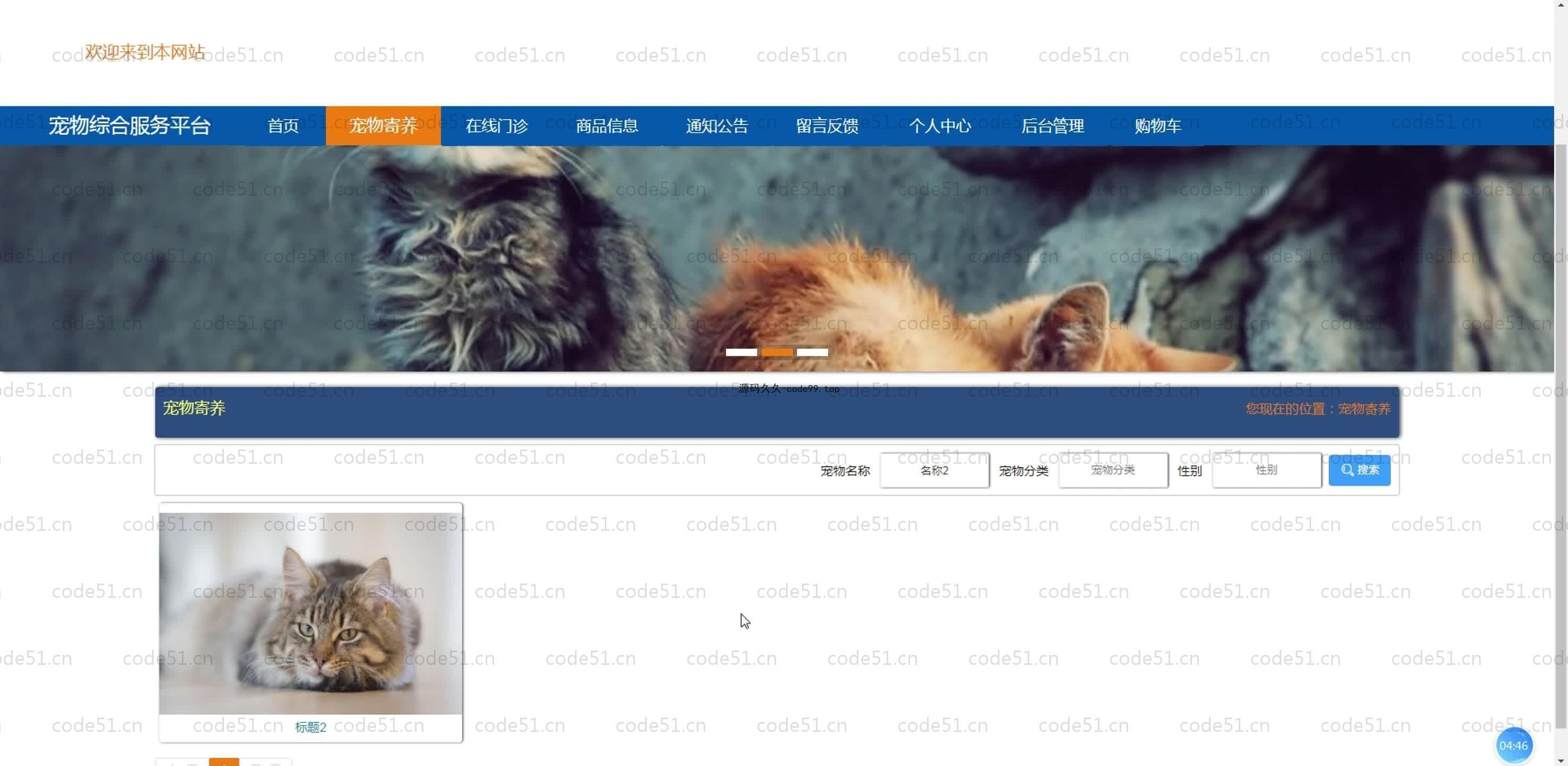 基于SpringBoot+MySQL+Vue.js的宠物综合服务系统(附论文)