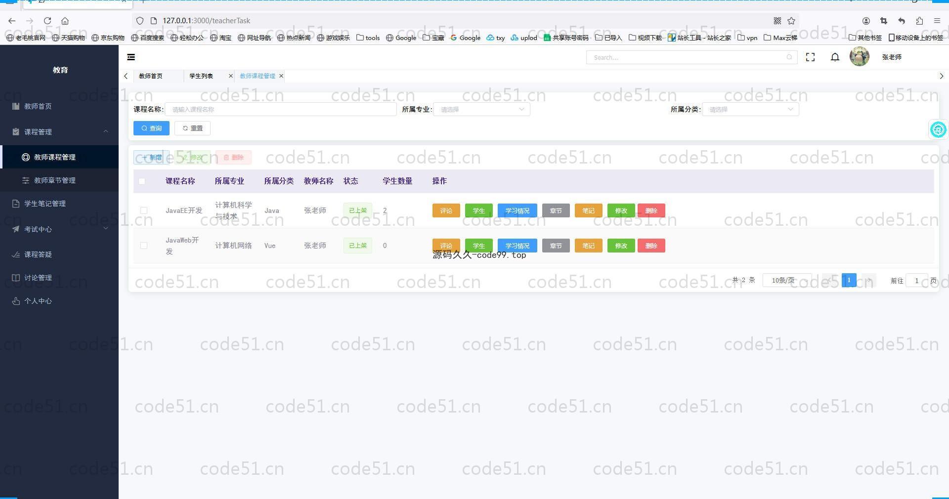 基于SpringBoot+MySQL+Vue.js的在线课程学习系统(附论文)