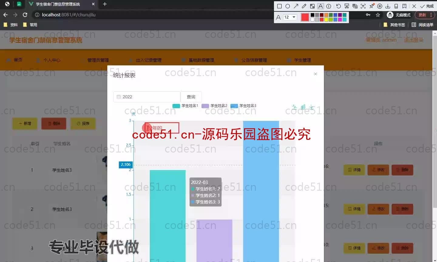 基于SpringBoot+MySQL+SSM+Vue.js的学生门禁管理系统(附论文)