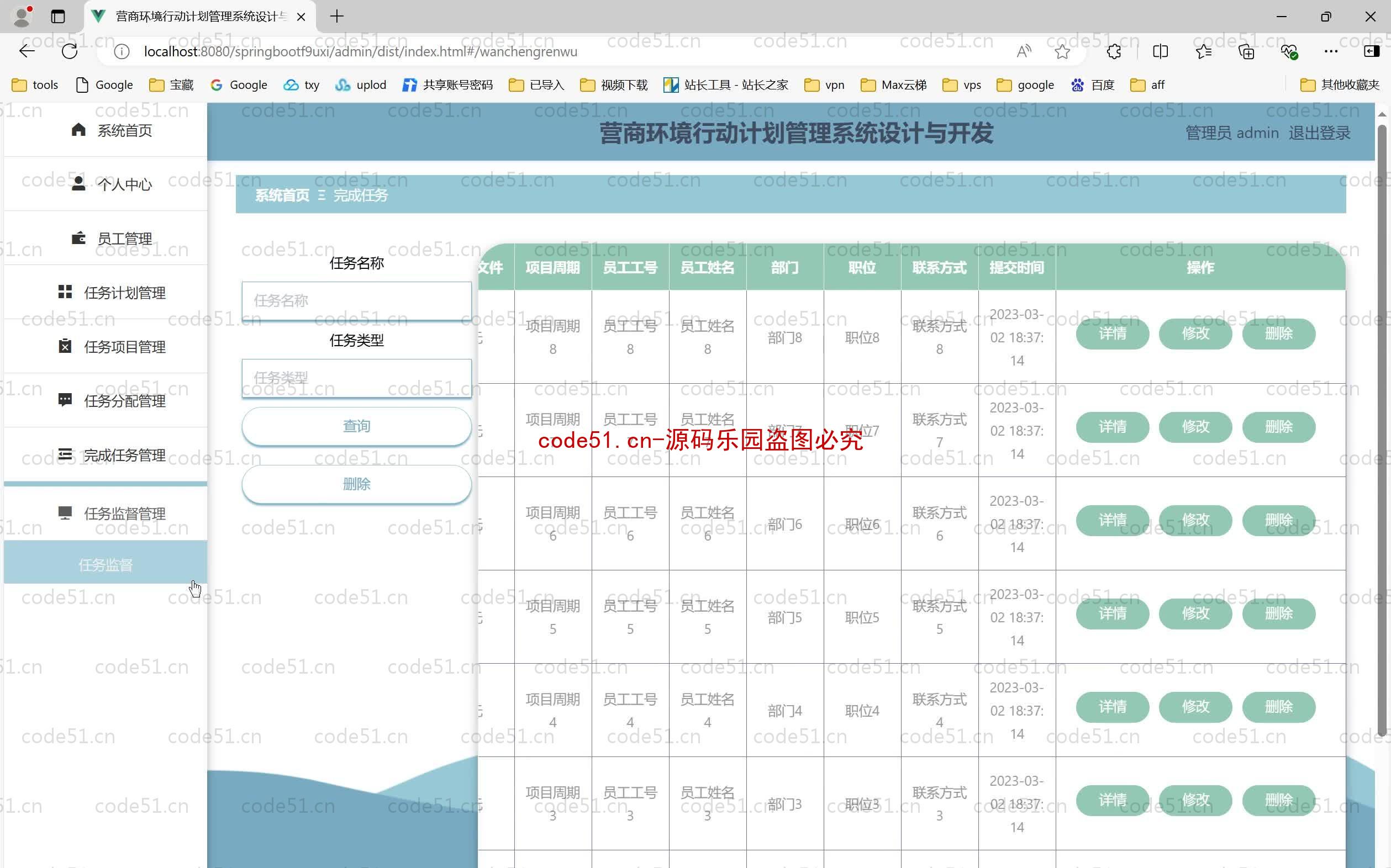 基于SpringBoot+MySQL+SSM+Vue.js的营商环境行动计划管理系统