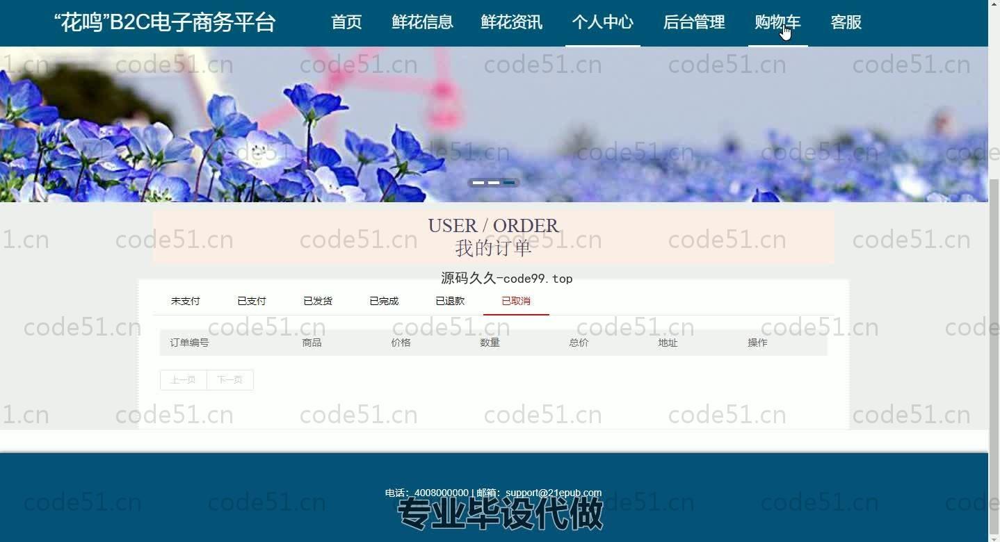 基于SpringBoot+MySQL+Vue.js的B2C电子商务系统(附论文)