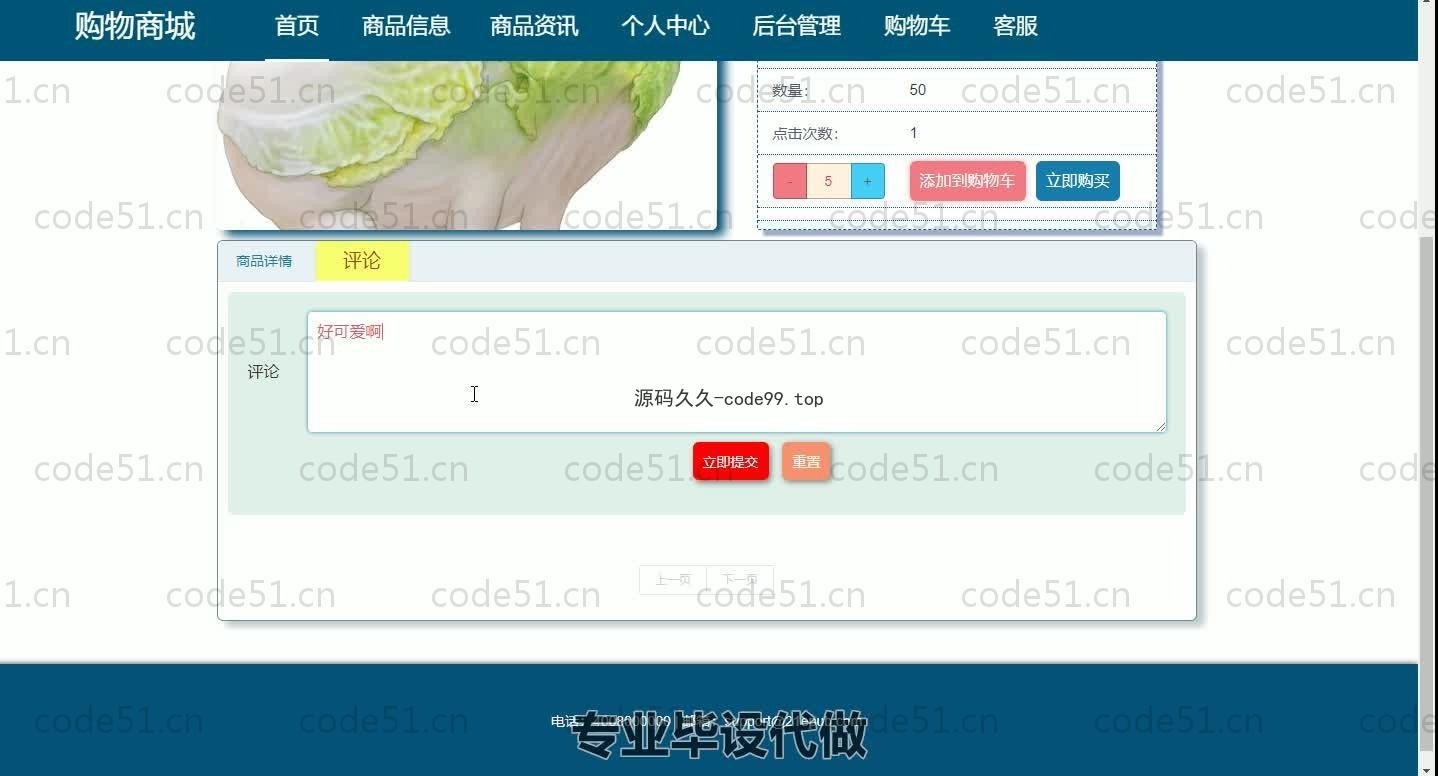 基于SpringBoot+MySQL+Vue.js的商城购物系统(附论文)