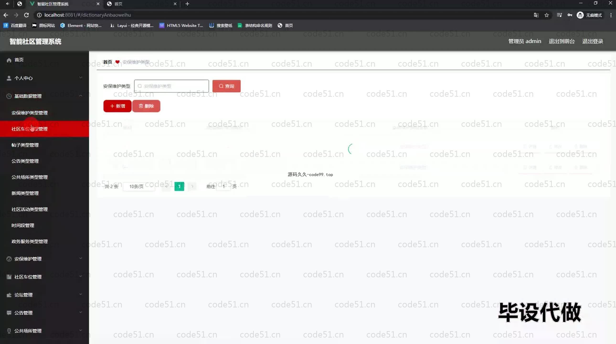 基于SpringBoot+MySQL+Vue.js的智能社区管理系统(附论文)