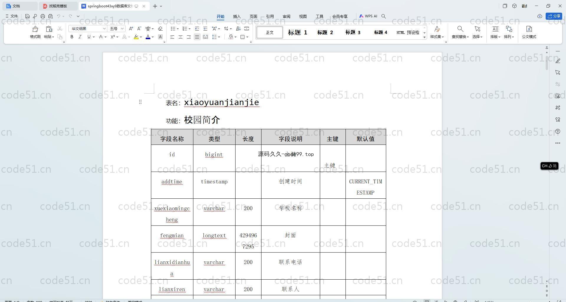 基于SpringBoot+MySQL+Vue.js的校园导航微信小程序(附论文)