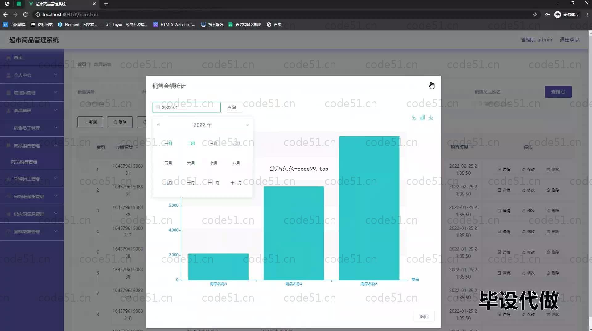 基于SpringBoot+MySQL+Vue.js的超市商品管理系统(附论文)